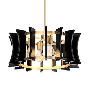 Elegant Garcia Convertible Chandelier 3D model image 1 