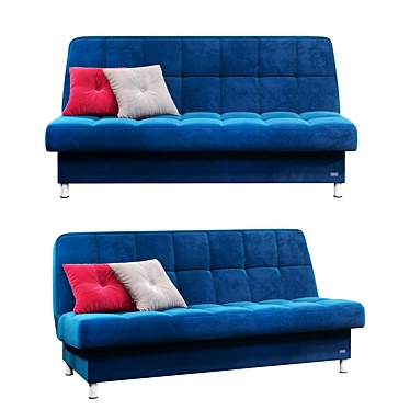 Compact and Versatile Sofa Bed 3D model image 1 