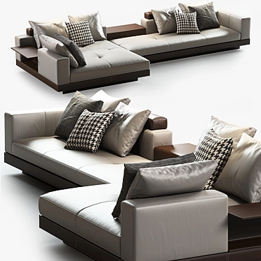 Luxury Minotti Connery Sofa: Unparalleled Comfort & Style 3D model image 1 