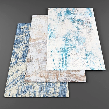 High-Resolution Carpets: 7-Piece Bundle 3D model image 1 