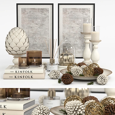 Elegant Decor Set for 3Ds Max 3D model image 1 