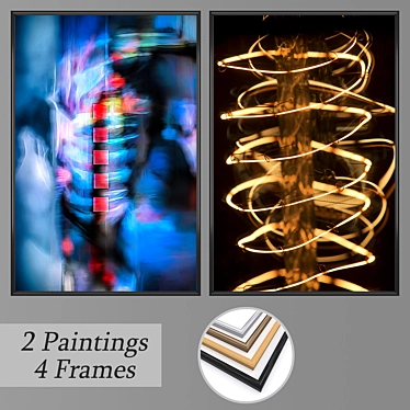 Elegant Wall Art Set - No. 2650 3D model image 1 