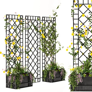 Outdoor Box Wall Decor: Plants 3D model image 1 
