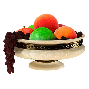 Fresh and Vibrant Fruit Bowl 3D model image 1 