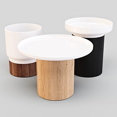 Versatile APU Tables for Modern Spaces 3D model image 1 