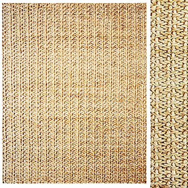 Natural Abaca Twisted Rug 3D model image 1 