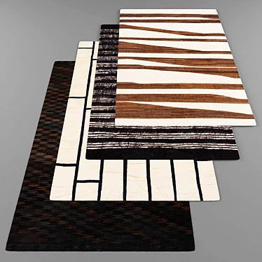 Modern Style Rug Set 3D model image 1 