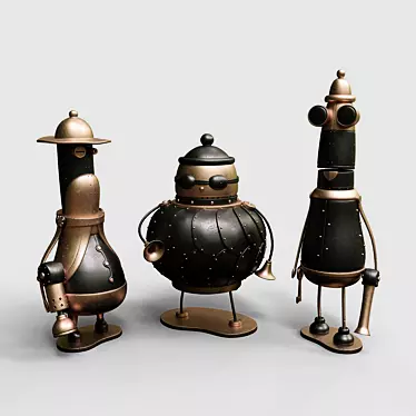 Machinarium Collectible Figures Set 3D model image 1 