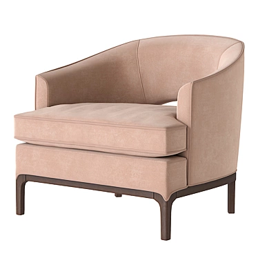 Lounge Armchair: Sleek and Stylish Design 3D model image 1 