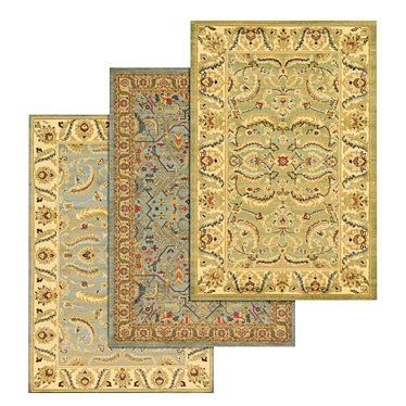 Luxury Carpet Set: High-Quality Textures 3D model image 1 