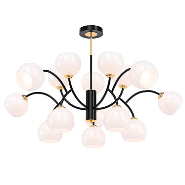 Astoria Gold Ceiling Chandelier 3D model image 1 