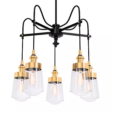 Elegant Savoy House Chandelier 3D model image 1 