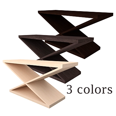 Product Title: Stylish Tri-Color Console 3D model image 1 