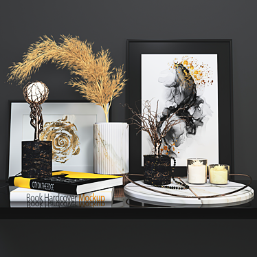 Elegant Decor Set with High Poly Count 3D model image 1 