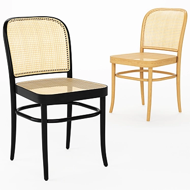 Modern Hoffmann Dining Chair 3D model image 1 