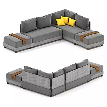Modern Koctas Fly Sofa, 3Ds Max 2016 3D model image 1 