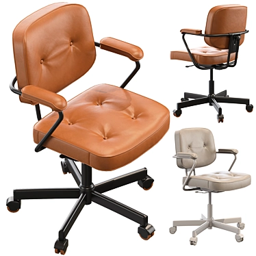Sleek and Stylish: IKEA ALEFJÄLL Office Chair 3D model image 1 