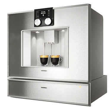 Gaggenau Built-in Espresso Maker & Warming Drawer 3D model image 1 