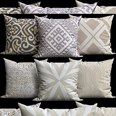 Cozy Home Decor Pillows 3D model image 1 