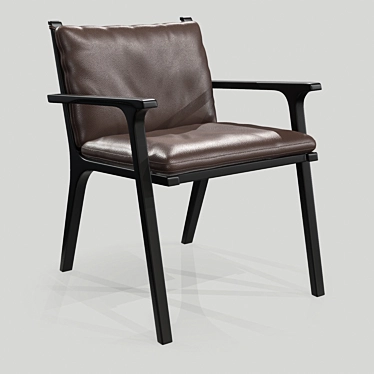 Danish Flou Helle Chair: High Quality 3D Model 3D model image 1 