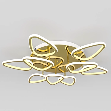Baltic Style Florina LED Chandelier 3D model image 1 