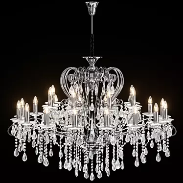 Luxury Chiaro Suzanne Chandelier 3D model image 1 