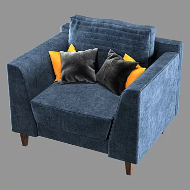 Stylish Single Seater Sofa 3D model image 1 