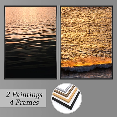 Elegant Wall Art Set 3D model image 1 