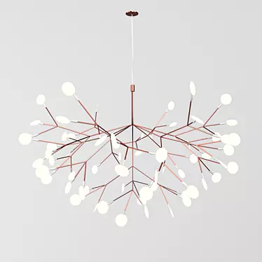 Contemporary Pendant Chandelier - Stylish Lighting Fixture 3D model image 1 