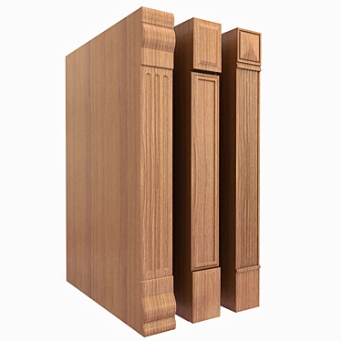 Classic Column Corbel: Realistic 3D Model 3D model image 1 