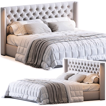 Adler Bed - Elegant Restoration 3D model image 1 