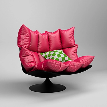 Premium Cushion Chair 3D model image 1 