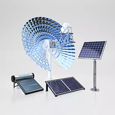 EcoSolar Panels: High-Quality Clean Energy 3D model image 1 