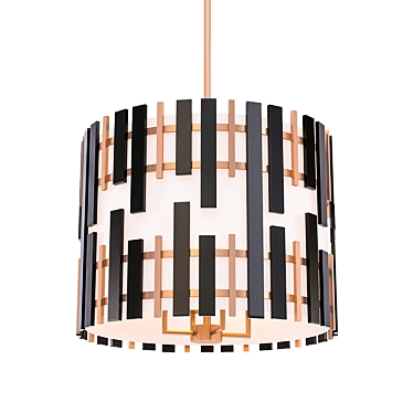 Elegant Myers 4-Light Pendant 3D model image 1 