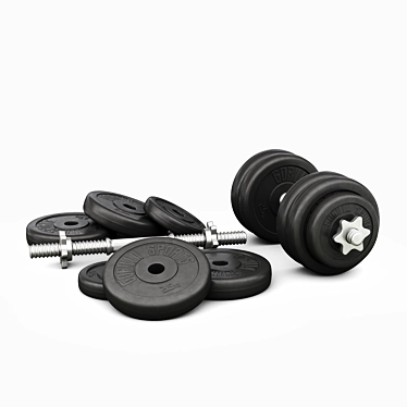 Gorilla Sports Dumbbells: Build Strength 3D model image 1 