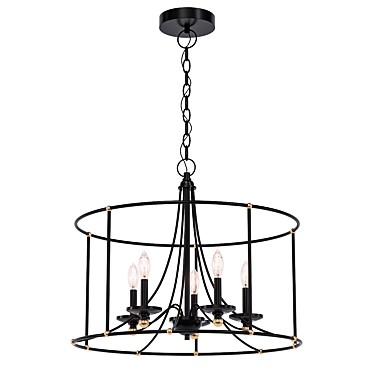 Westchester Sand Coal 5-Light Chandelier 3D model image 1 