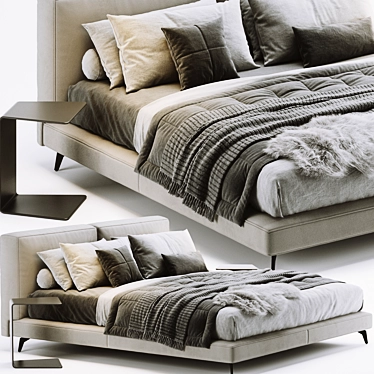 Modern Italian Design: Ditre Sound Bed 3D model image 1 