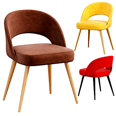 Modern Scandinavian Lars Chair 3D model image 1 