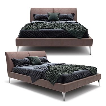 Luxury Selene King-size Bed 3D model image 1 