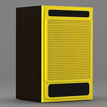 Vintage-inspired Monitor Speaker 3D model image 1 