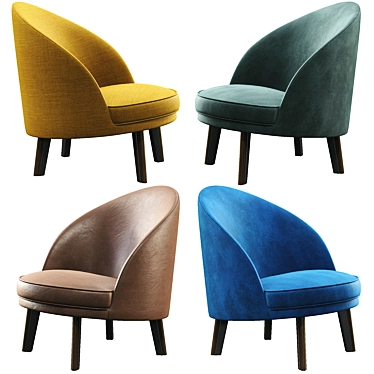 Modern Jules Armchair: Versatile Elegance 3D model image 1 