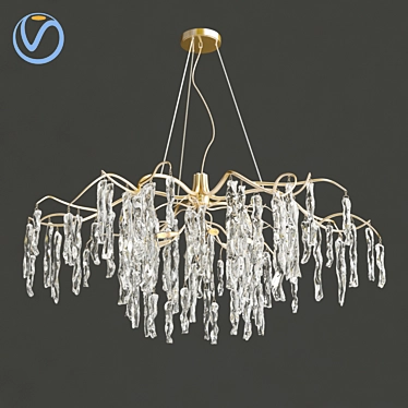 Ethereal Willow Chandelier 3D model image 1 