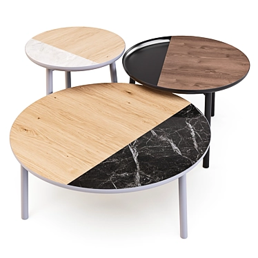 Chord Coffee Tables - Minimalistic Elegance for Every Space 3D model image 1 