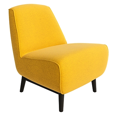 Versatile Leo Accent Chair - Customizable Colors 3D model image 1 