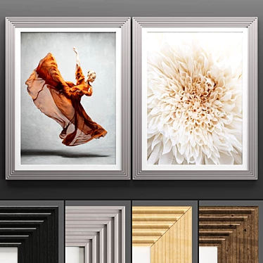 Modern Art Frame Set 628 3D model image 1 