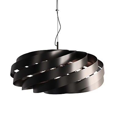 Sleek Metal Vento Pendant 3D model image 1 