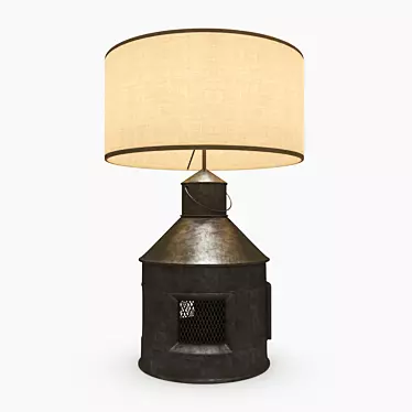 Loft-Style Custom Table Lamp 3D model image 1 