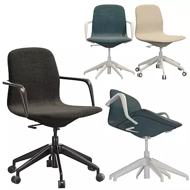 Ergonomic Conference Office Chair 3D model image 1 