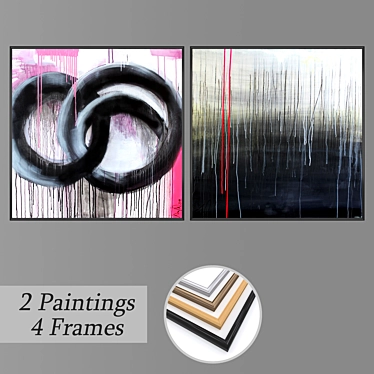 Creative Collection: Wall Art Set 3D model image 1 