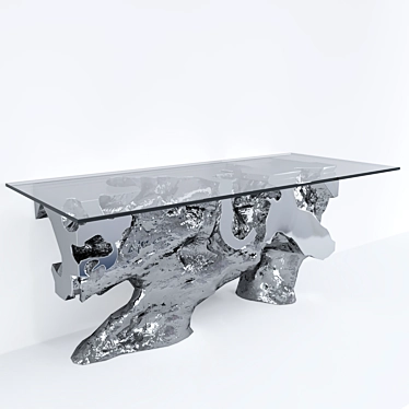 Root and Glass Table 3D model image 1 